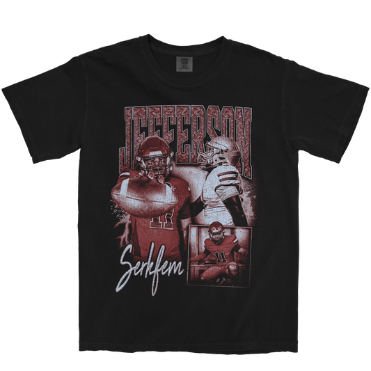 JEFFERSON SERKFEM GRAPHIC BLACK TEE