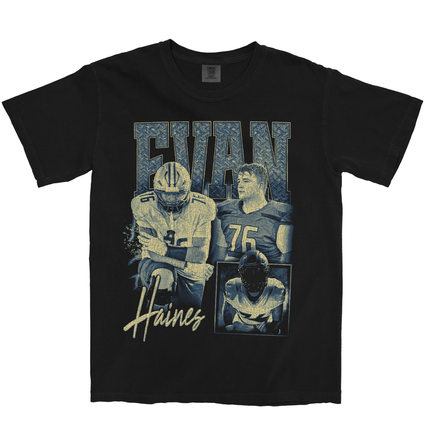 EVAN HAINES GRAPHIC BLACK TEE