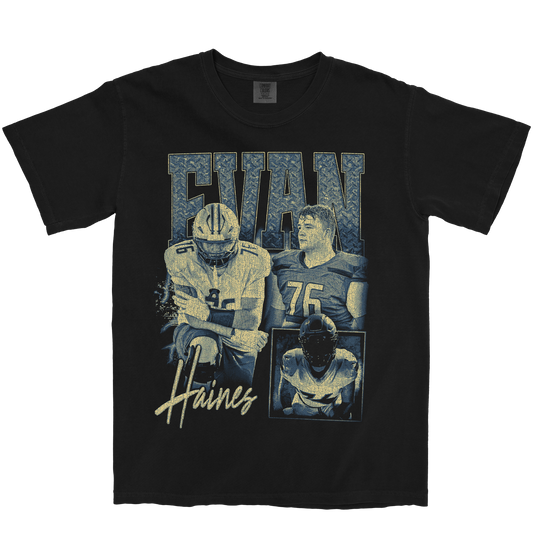 EVAN HAINES GRAPHIC BLACK TEE