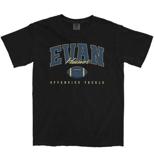 EVAN HAINES RETRO BLACK TEE