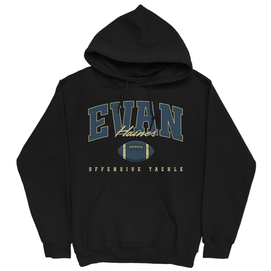 EVAN HAINES RETRO BLACK HOODIE