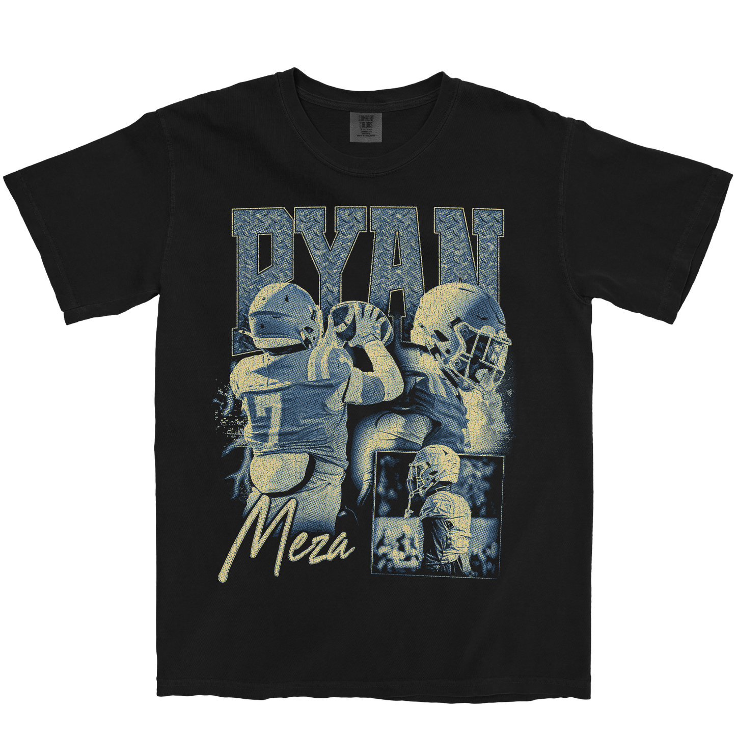 RYAN MEZA GRAPHIC BLACK TEE