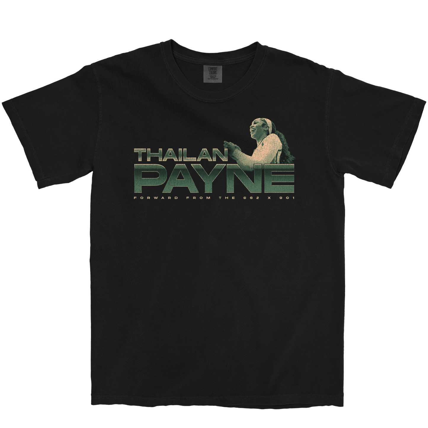 THAILAN PAYNE RETRO BLACK TEE