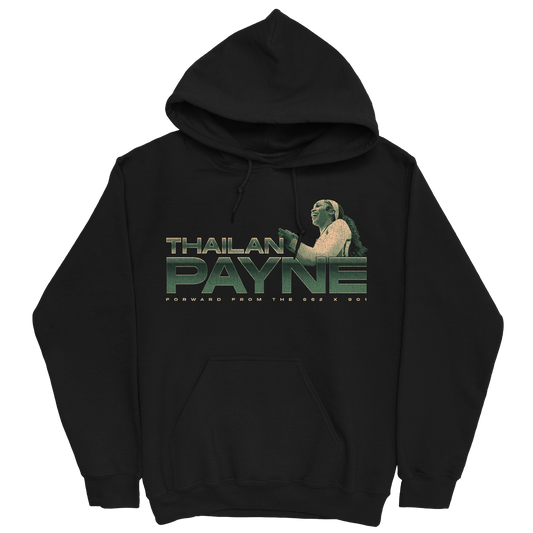 THAILAN PAYNE RETRO BLACK HOODIE