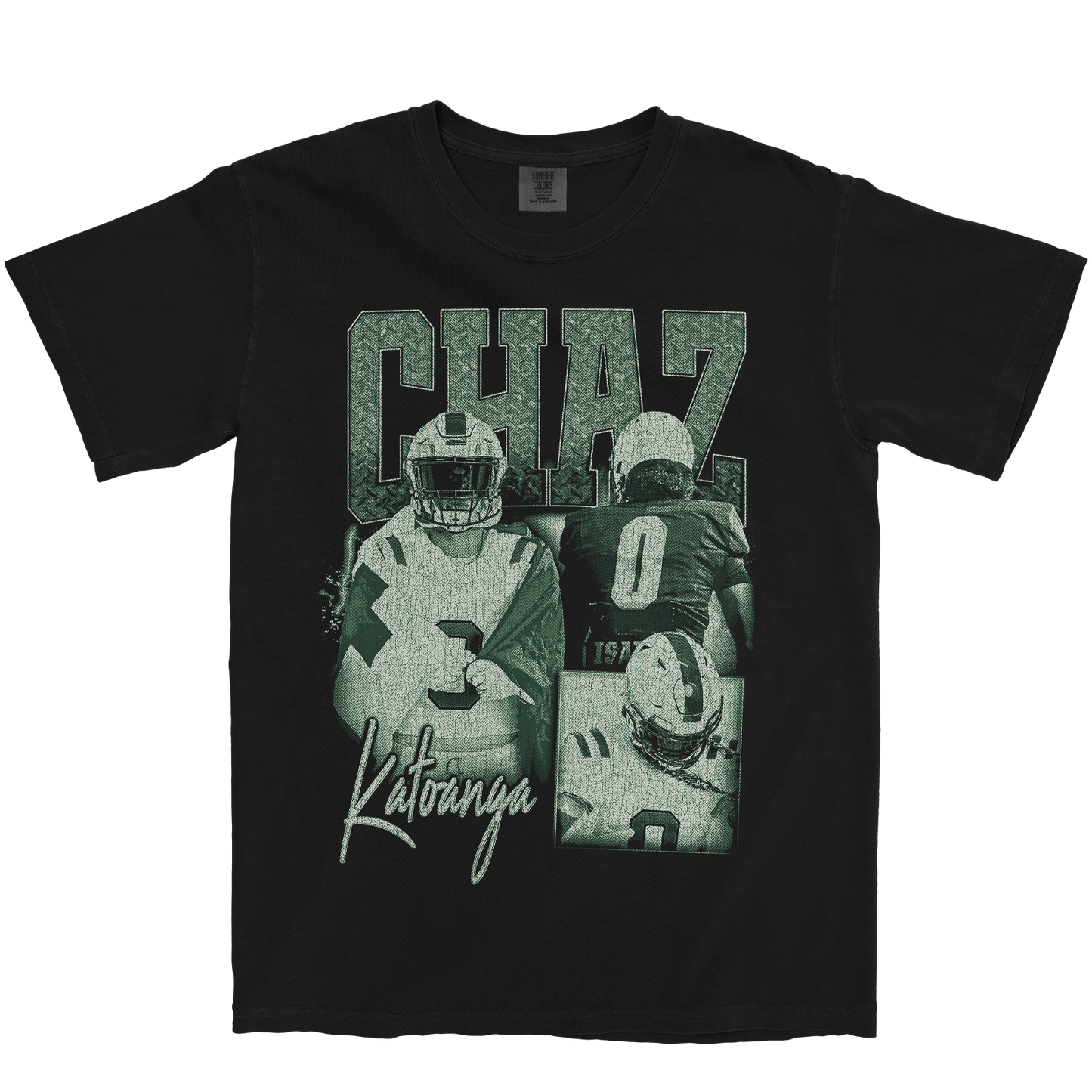 CHAZ KATOANGA GRAPHIC BLACK TEE