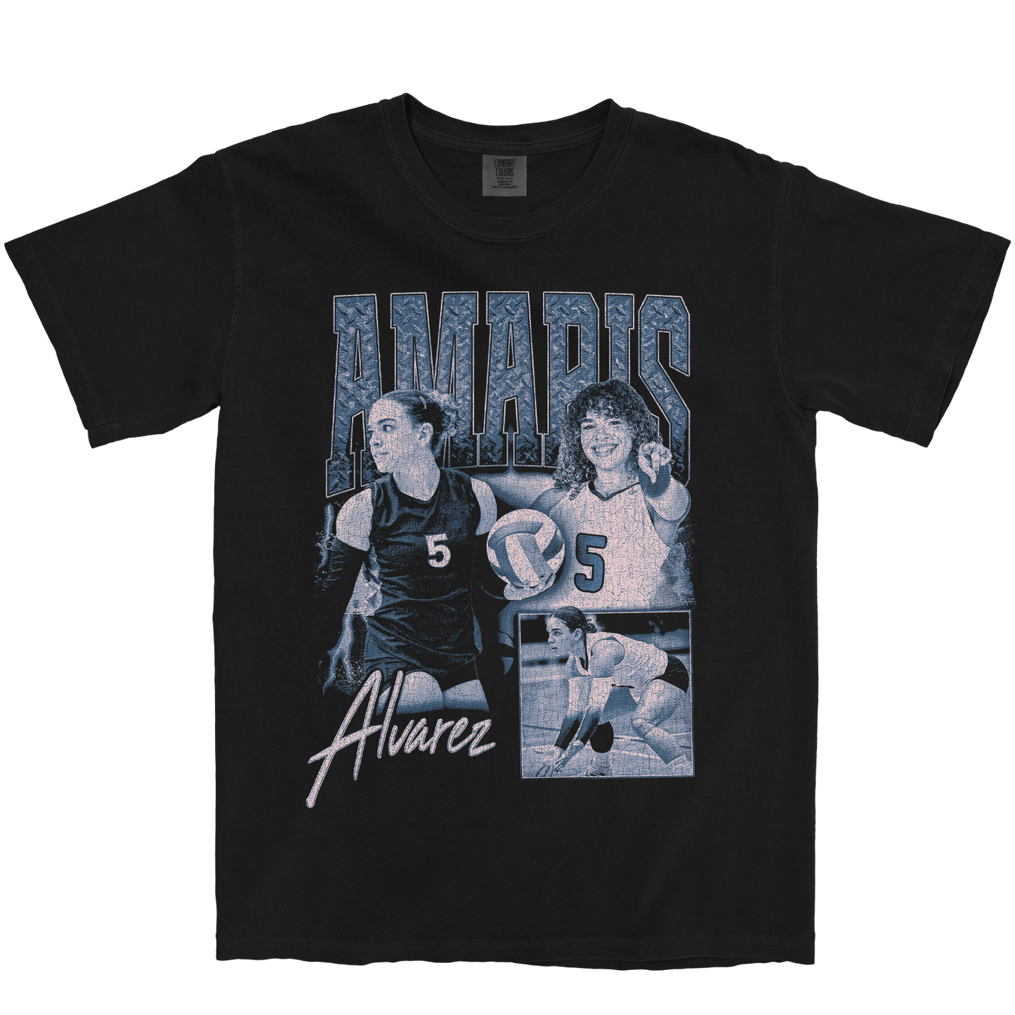 AMARIS ALVAREZ GRAPHIC BLACK TEE