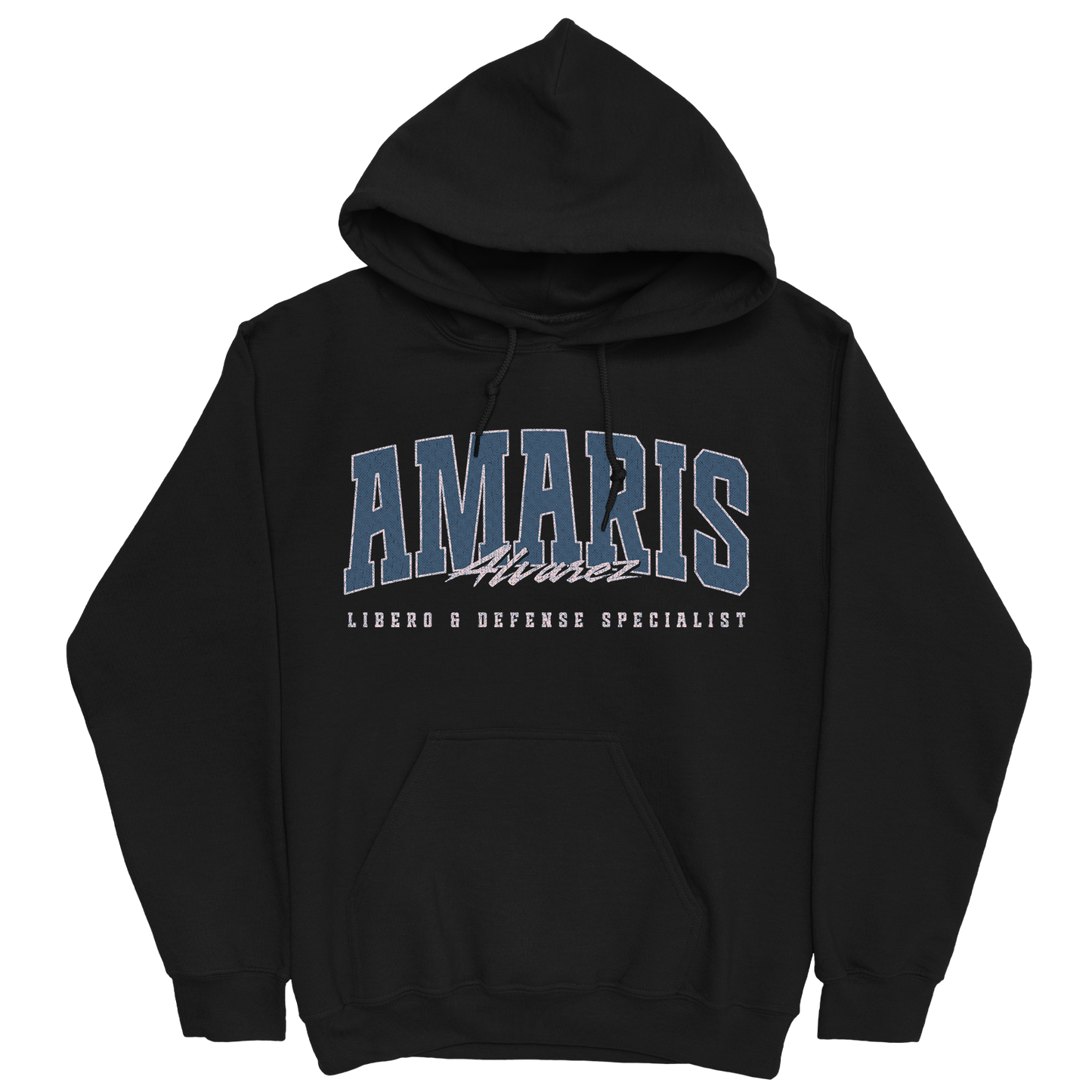 AMARIS ALVAREZ RETRO BLACK HOODIE