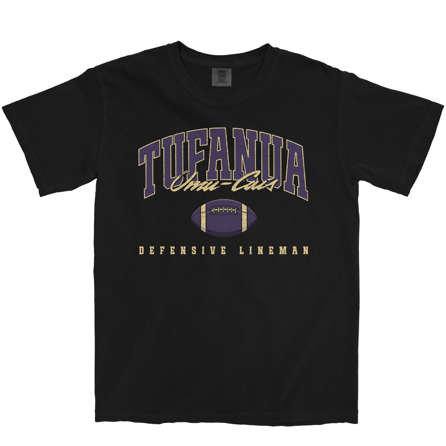 TUFANUA UMU-CAIS RETRO BLACK TEE