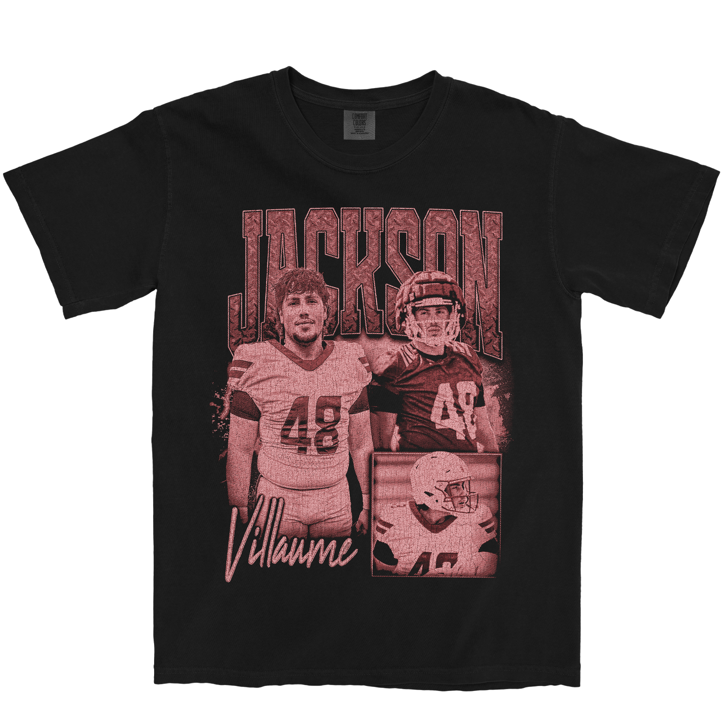 JACKSON VILLAUME GRAPHIC BLACK TEE