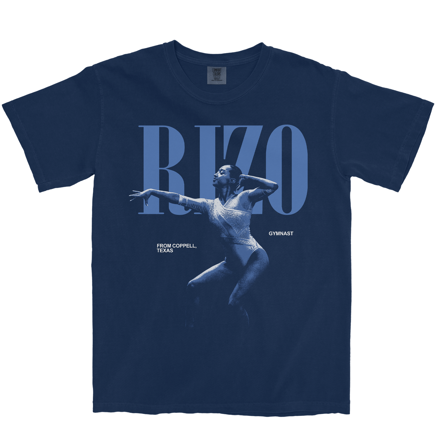 CECILY RIZO VINTAGE NAVY TEE