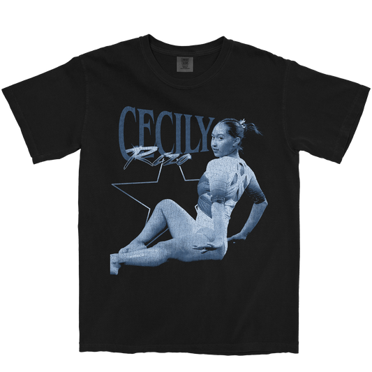 CECILY RIZO STAR BLACK TEE