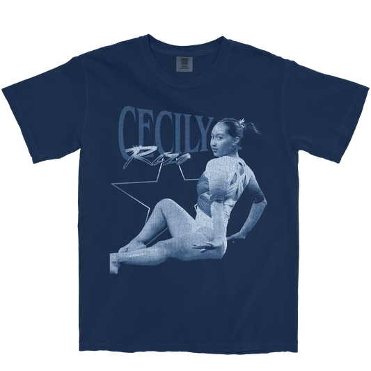 CECILY RIZO STAR NAVY TEE