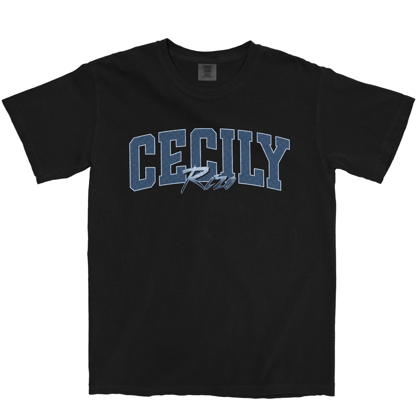 CECILY RIZO RETRO BLACK TEE