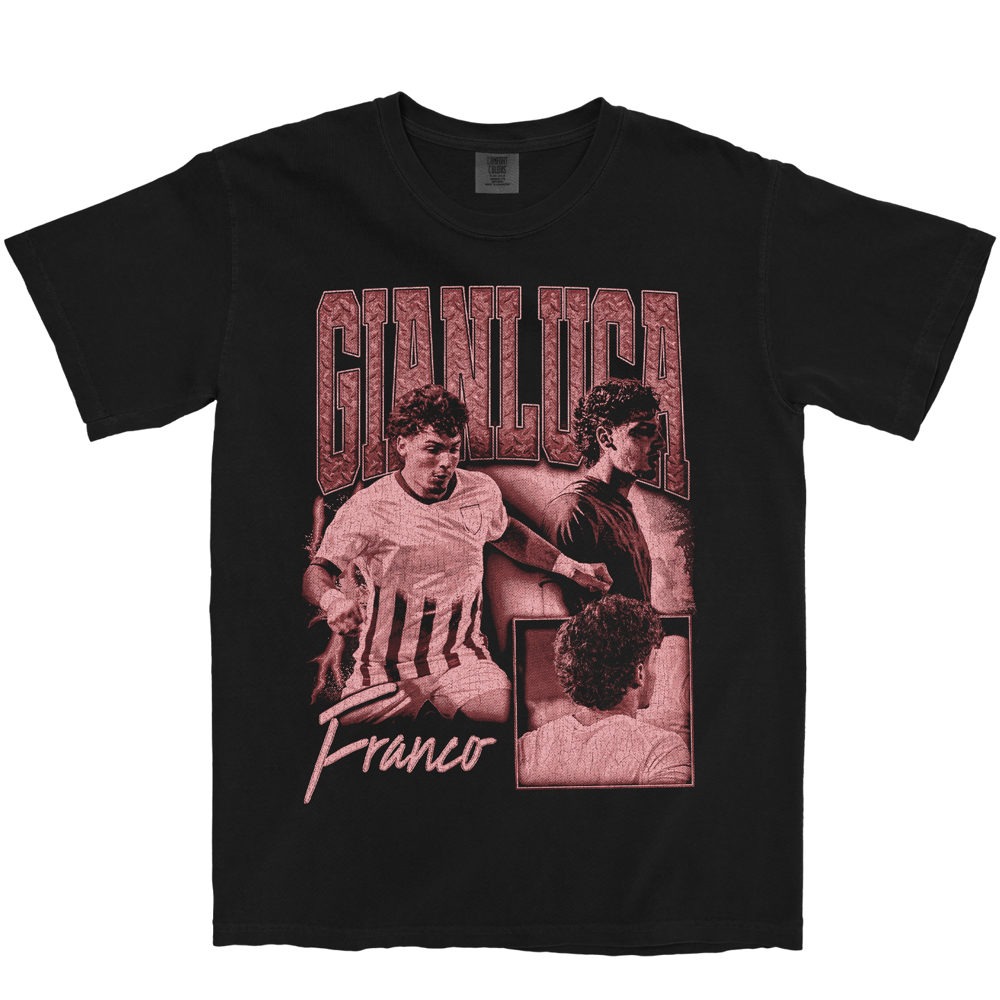 GIANLUCA FRANCO GRAPHIC BLACK TEE