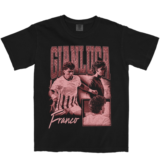 GIANLUCA FRANCO GRAPHIC BLACK TEE