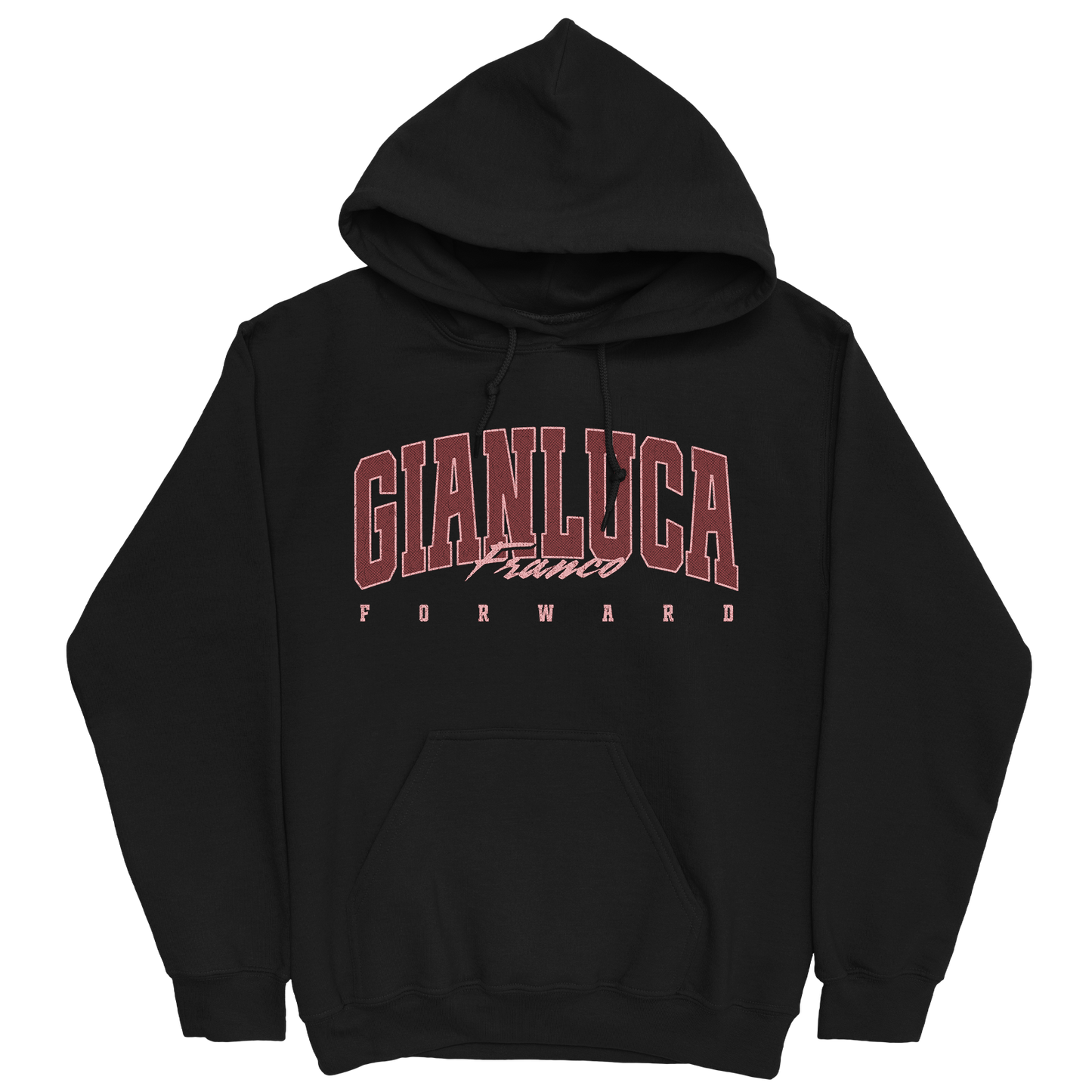 GIANLUCA FRANCO RETRO BLACK HOODIE