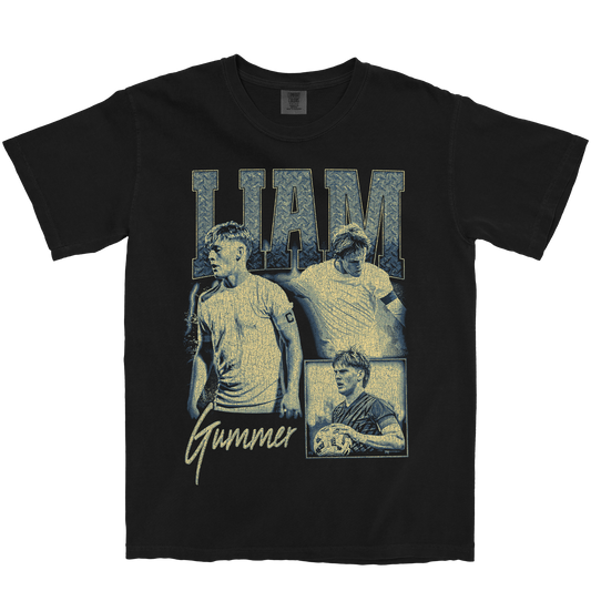 LIAM GUMMER GRAPHIC BLACK TEE
