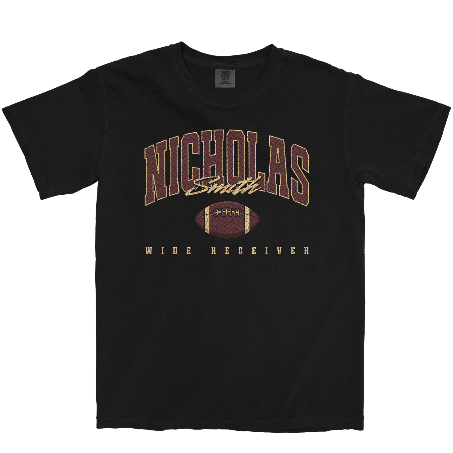 NICHOLAS SMITH RETRO BLACK TEE