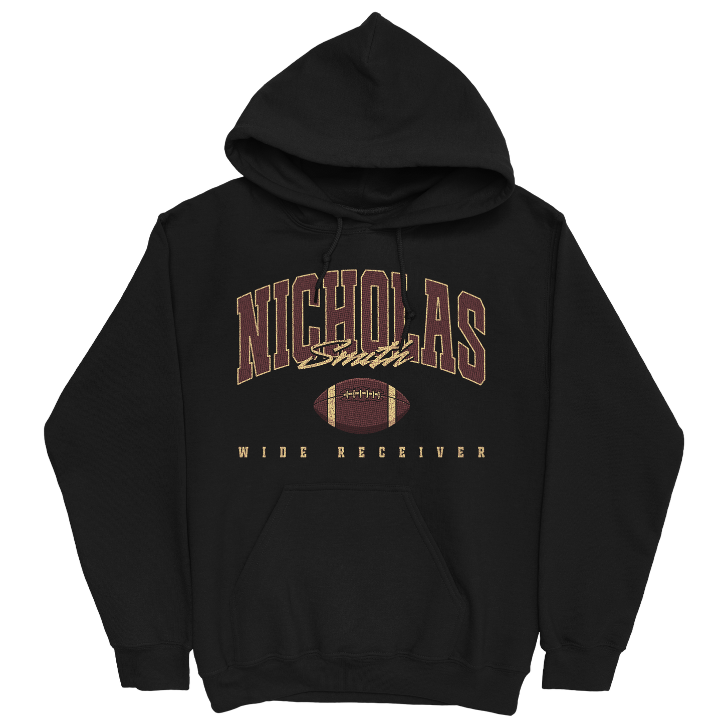 NICHOLAS SMITH RETRO BLACK HOODIE
