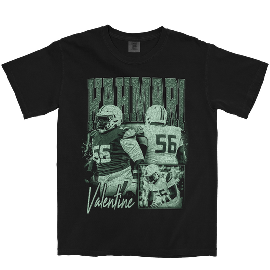 KAHMARI VALENTINE GRAPHIC BLACK TEE