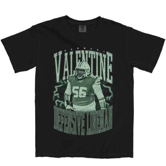 KAHMARI VALENTINE VINTAGE BLACK TEE