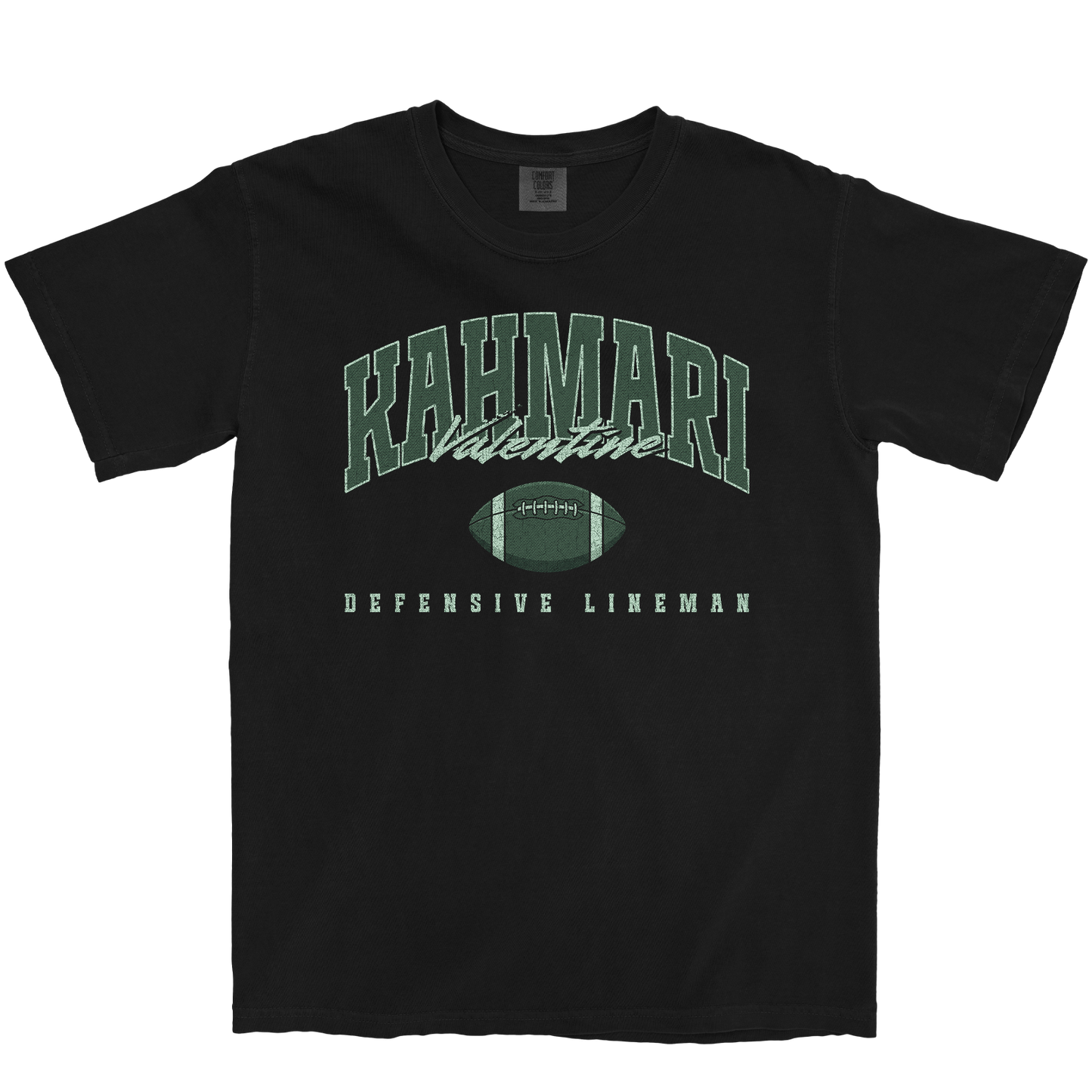 KAHMARI VALENTINE RETRO BLACK TEE