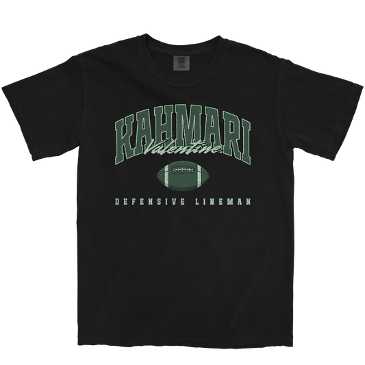 KAHMARI VALENTINE RETRO BLACK TEE