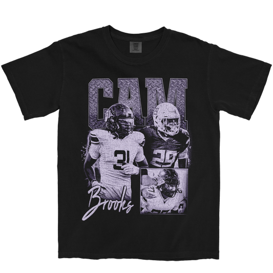CAM BROOKS GRAPHIC BLACK TEE