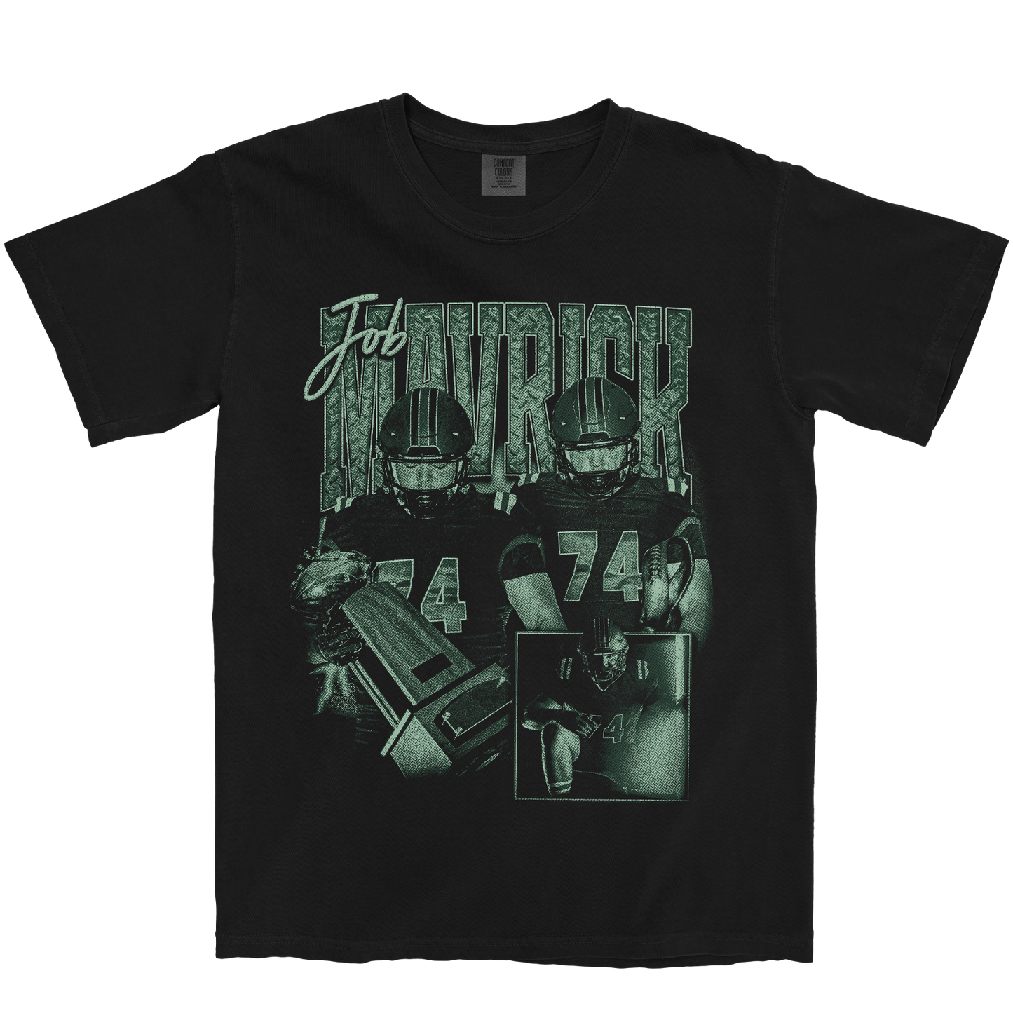 JOB MAVRICK GRAPHIC BLACK TEE
