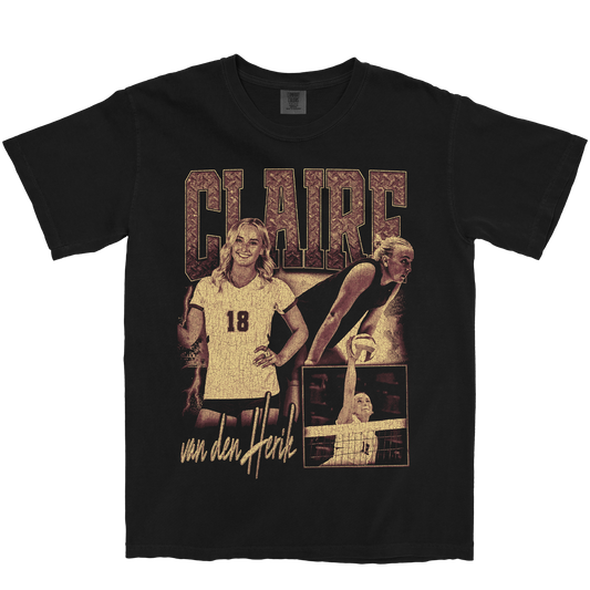 CLAIRE VAN DEN HERIK GRAPHIC BLACK TEE