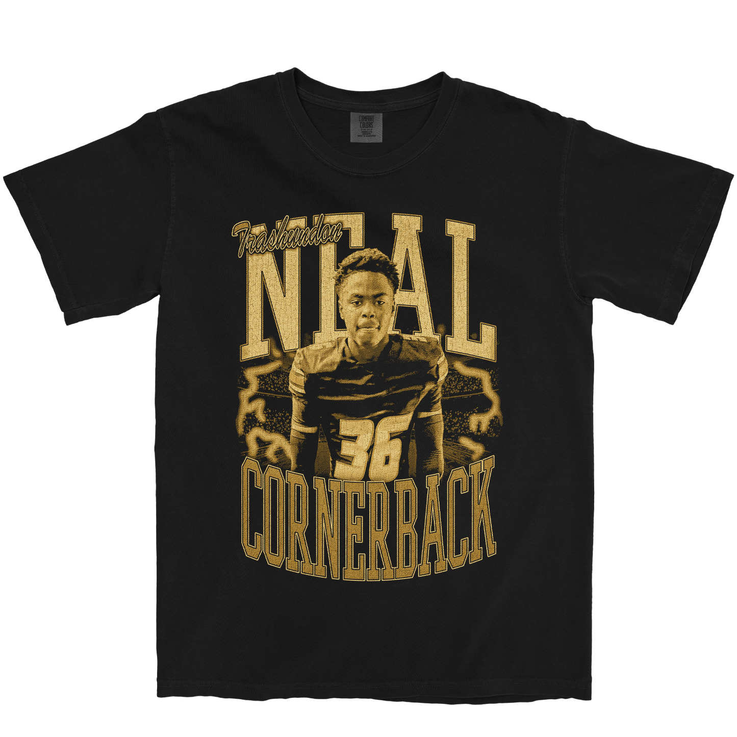 TRASHUNDON NEAL VINTAGE BLACK TEE