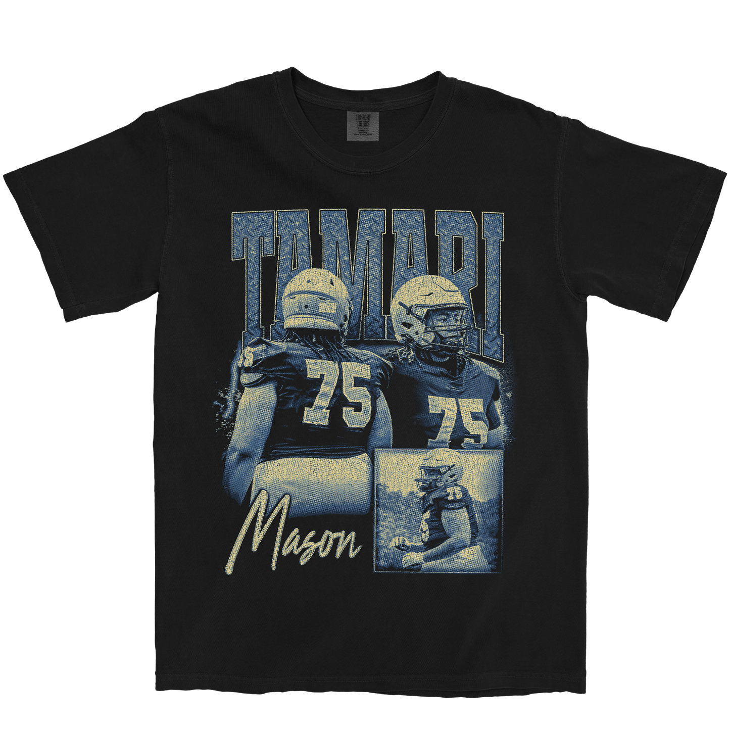 TAMARI MASON GRAPHIC BLACK TEE