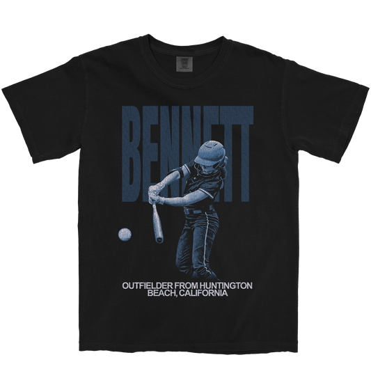 CALI BENNETT VINTAGE BLACK TEE