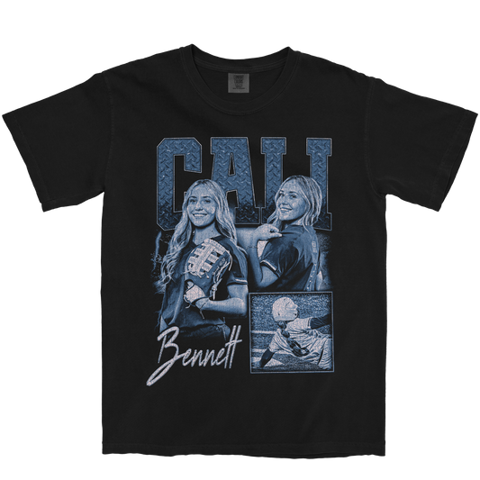 CALI BENNETT GRAPHIC BLACK TEE