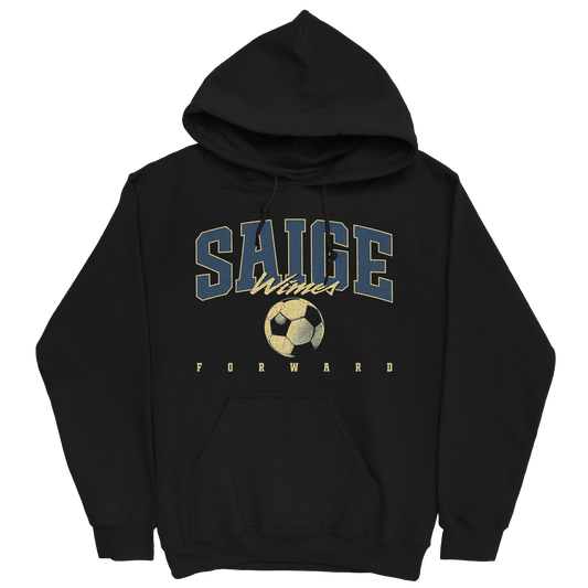 SAIGE WIMES RETRO BLACK HOODIE