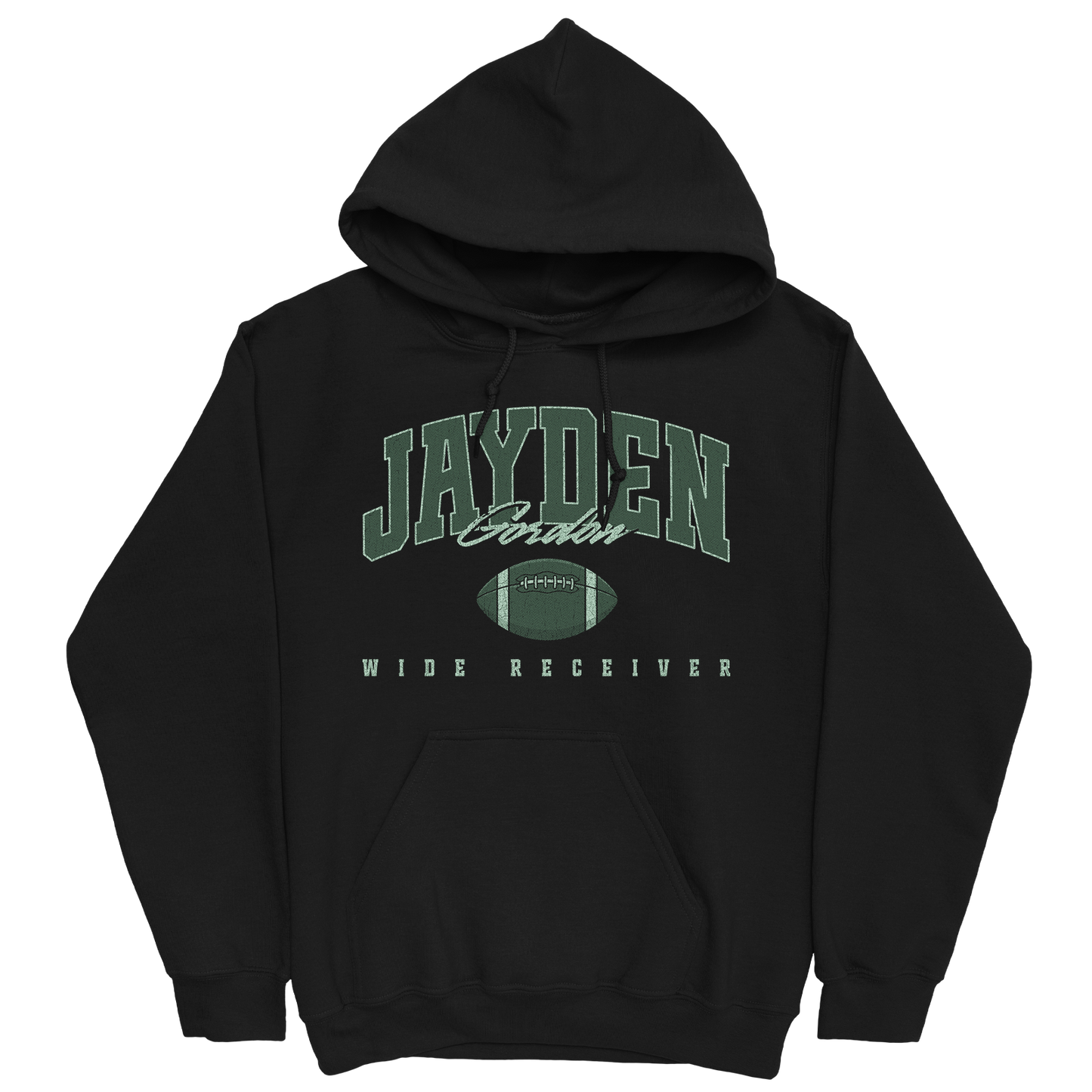 JAYDEN GORDON RETRO BLACK HOODIE