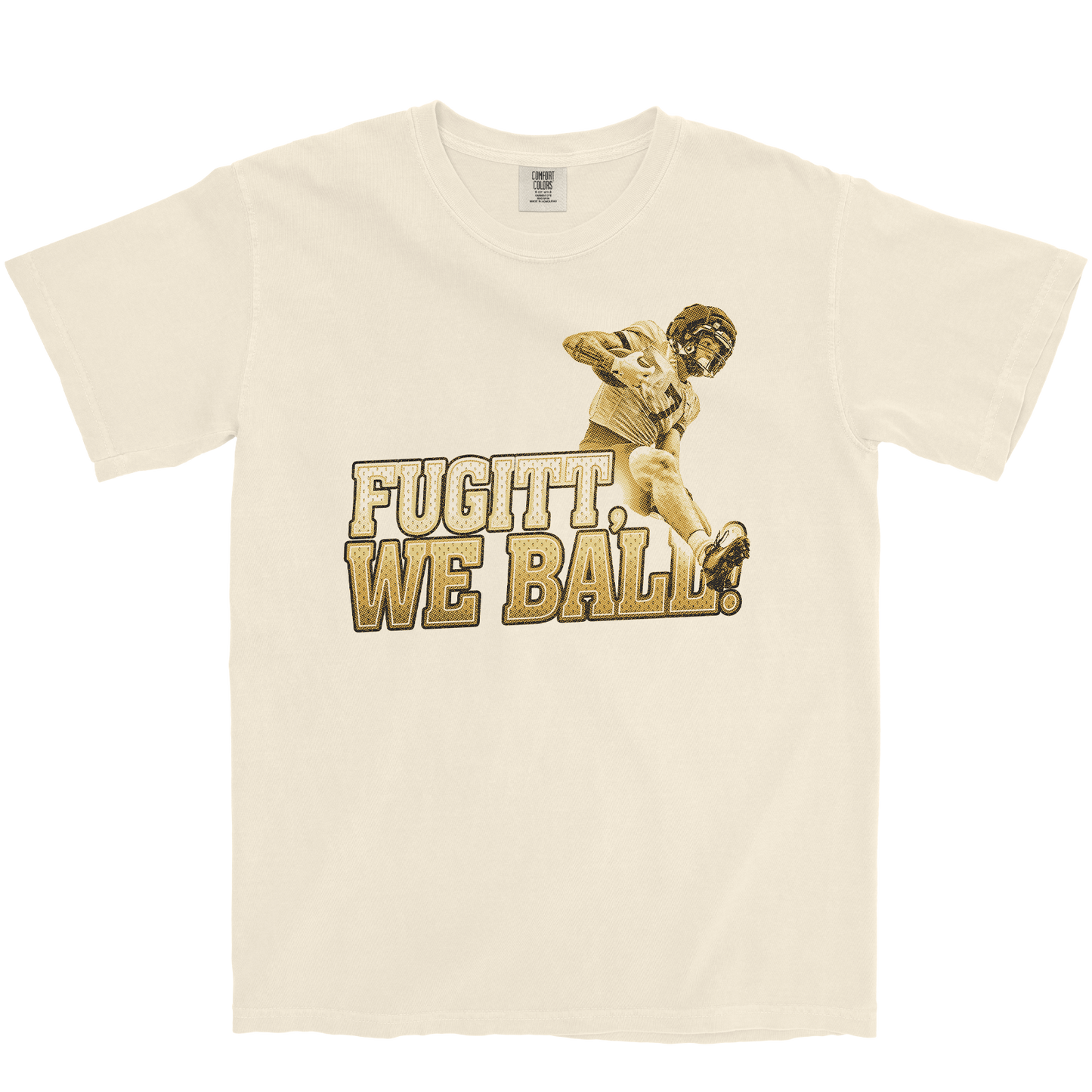 DARRIN 'FUGITT WE BALL!' IVORY TEE