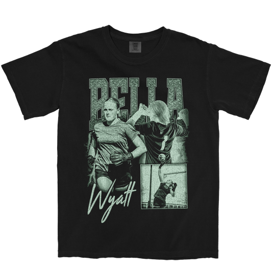 BELLA WYATT GRAPHIC BLACK TEE