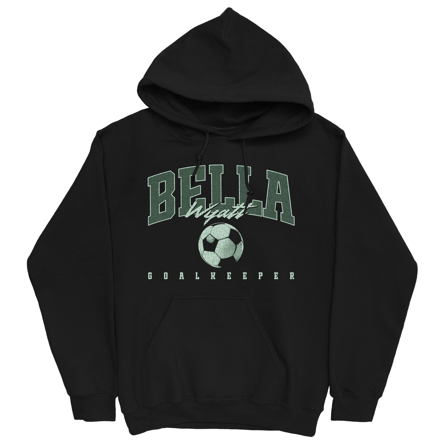 BELLA WYATT RETRO BLACK HOODIE