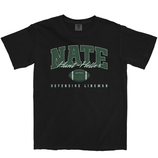 NATE HUNT-HELLER RETRO BLACK TEE