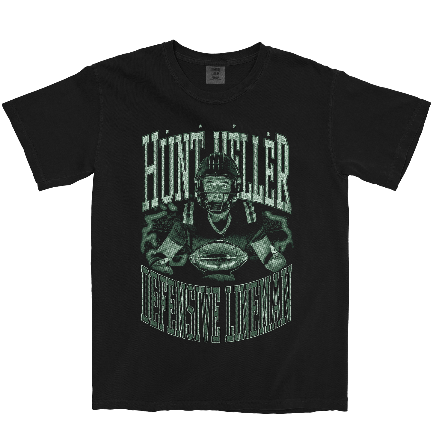 NATE HUNT-HELLER VINTAGE BLACK TEE