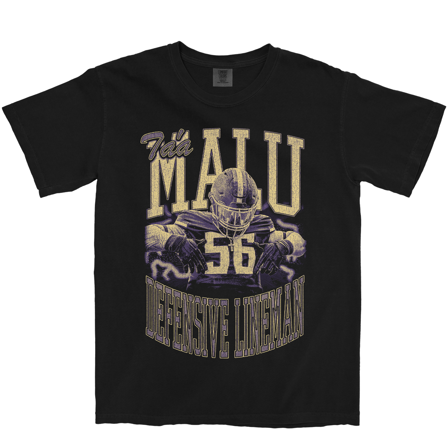 TA'A MALU VINTAGE BLACK TEE