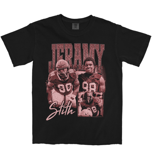 JERAMY STITH GRAPHIC BLACK TEE