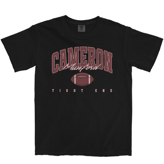 CAMERON MUNFORD RETRO BLACK TEE