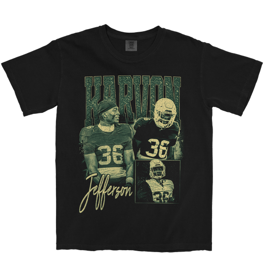 KARVON JEFFERSON GRAPHIC BLACK TEE