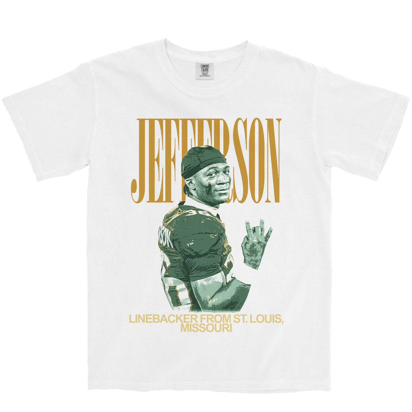 KARVON JEFFERSON VINTAGE WHITE TEE