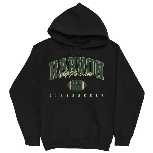 KARVON JEFFERSON RETRO BLACK HOODIE