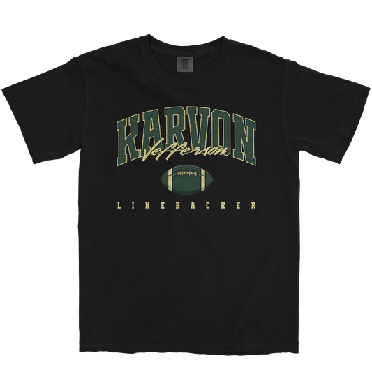 KARVON JEFFERSON RETRO BLACK TEE