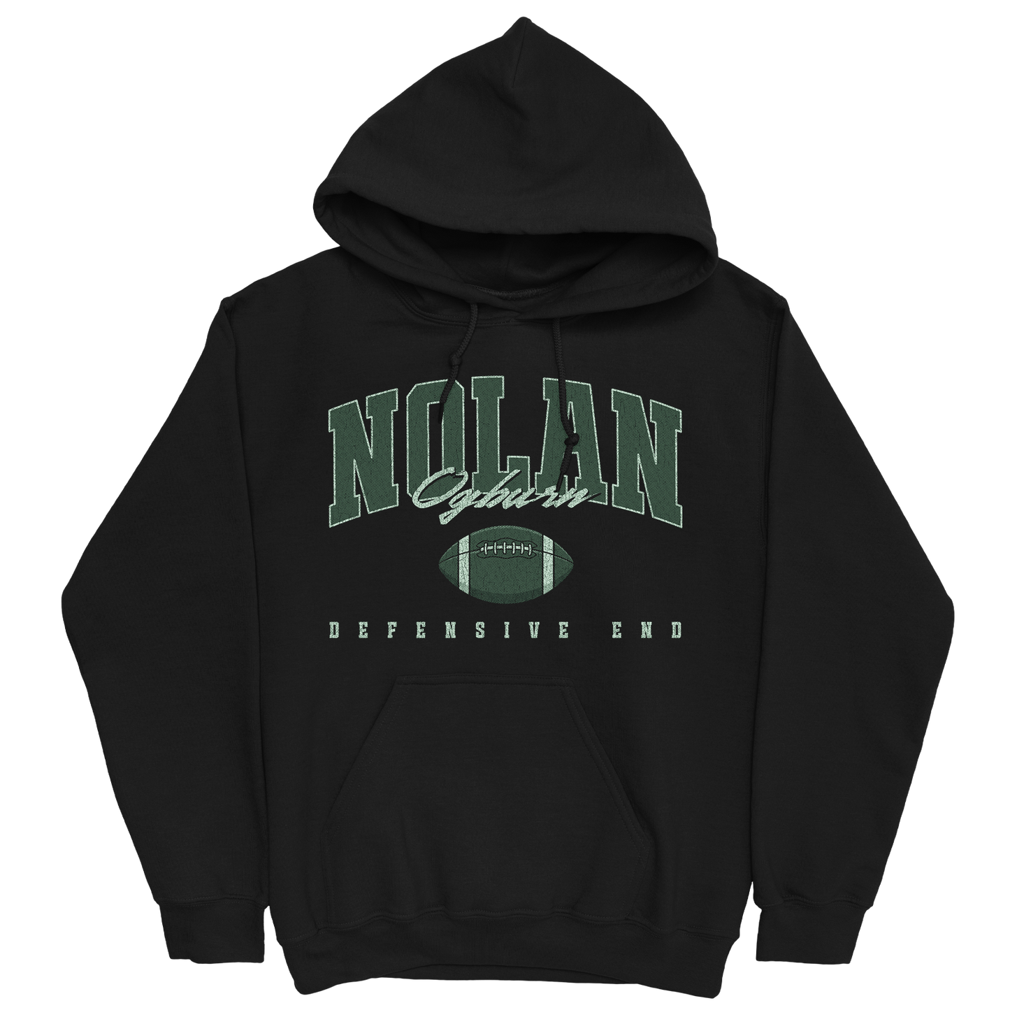 NOLAN OGBURN RETRO BLACK HOODIE
