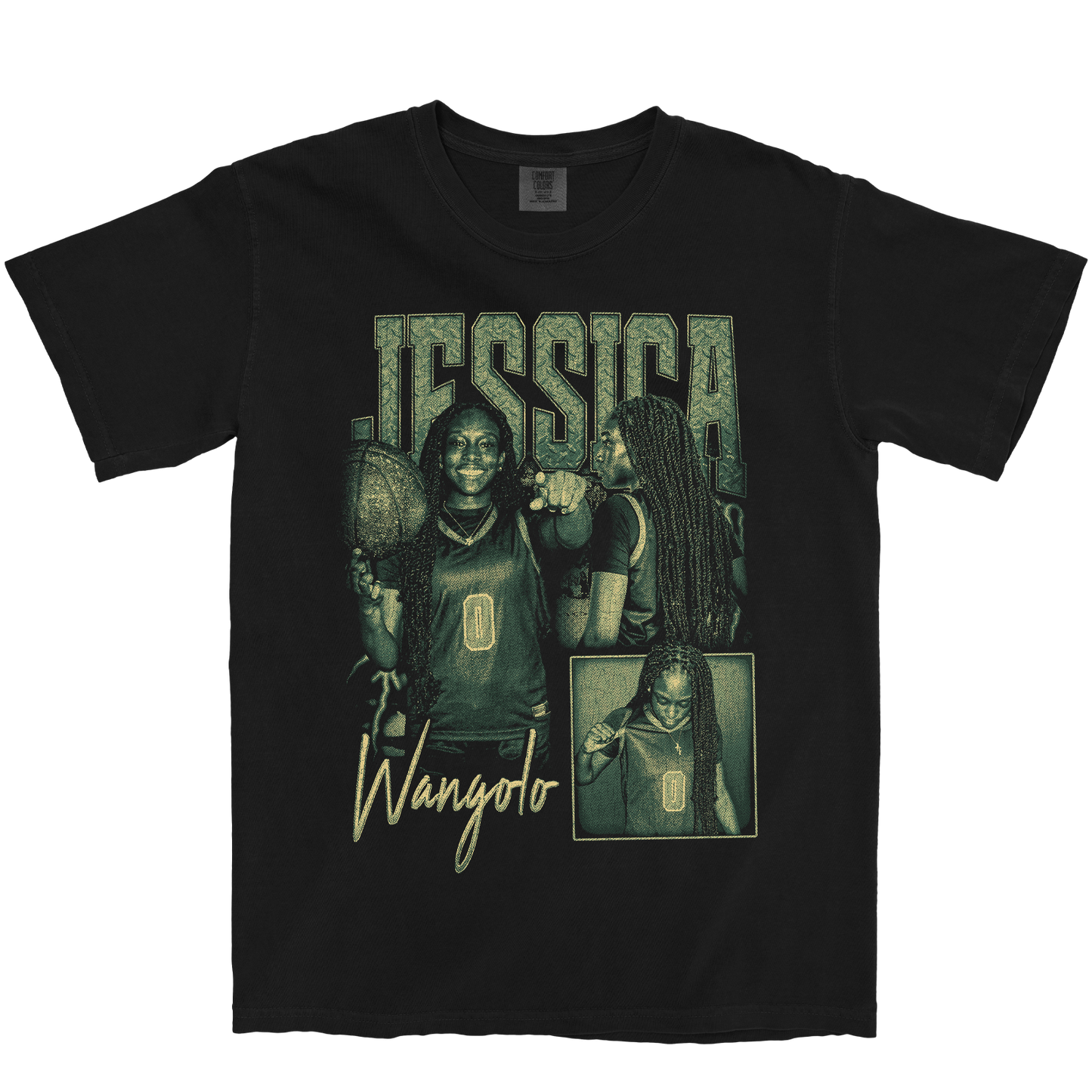 JESSICA WANGOLO GRAPHIC BLACK TEE